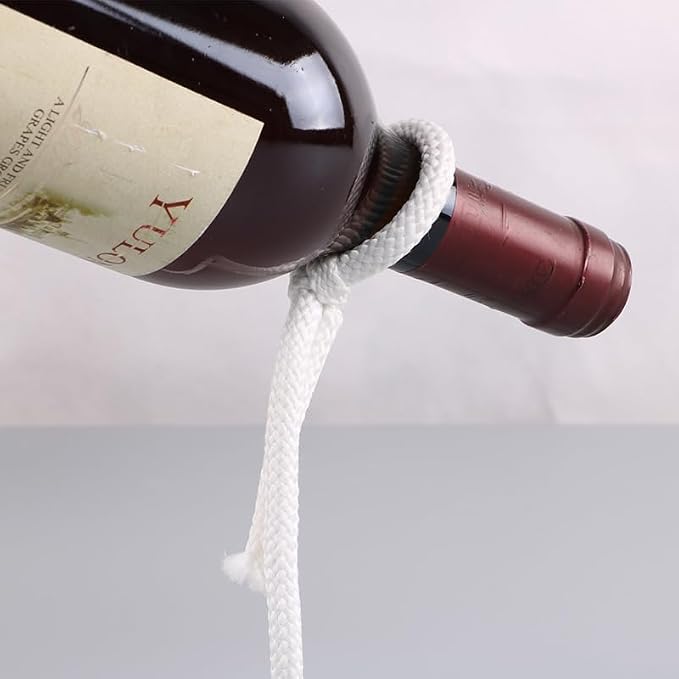 Magic Rope Wine Rack, Creative Metal Chain Suspension Floating Illusion Wine - Image 6