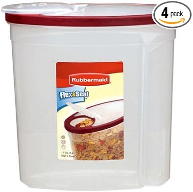 Rubbermaid Home Cereal Keeper Clear Red Lid 1783748 by Unknown