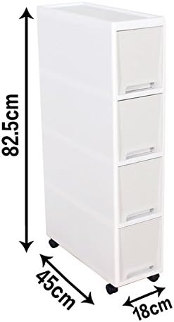 Narrow Slim Rolling Storage Cart and Organizer, 7.1 inches Kitchen Storage - Image 3