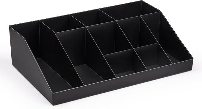 SZQINJI Coffee Condiment Organizer Holder 10-Compartment Break Room Coffee - Image 9