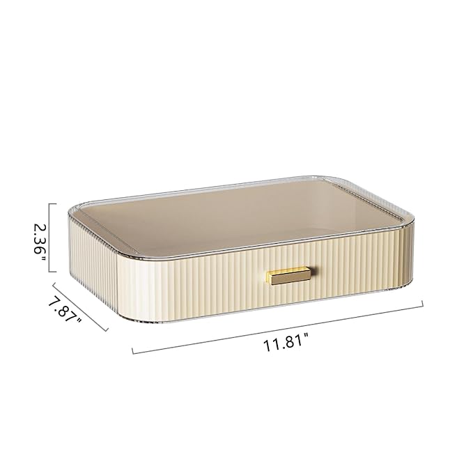 MIUOPUR Stackable Makeup Organizer Drawers, Bathroom Vanity Organizers and - Image 7