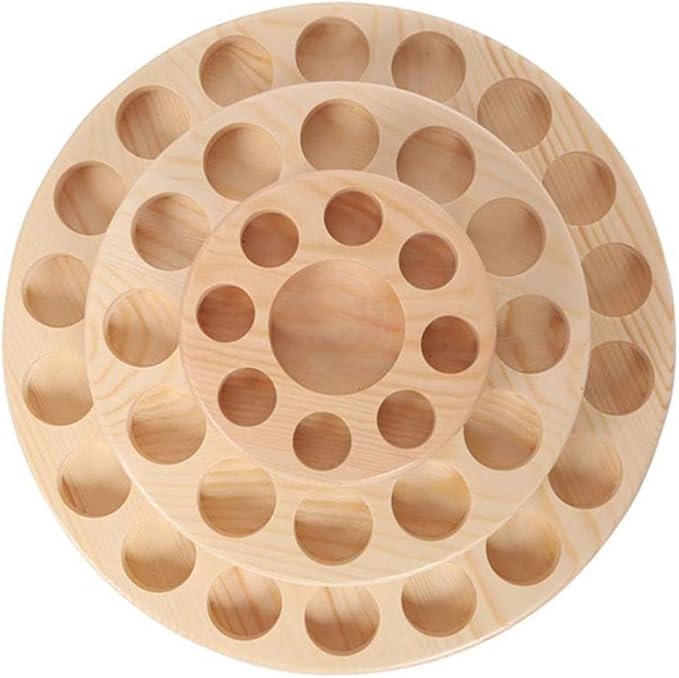 Hapivida Wooden Essential Oil Display Stand, 3-Tier 39 Slots Essential Oil - Image 9