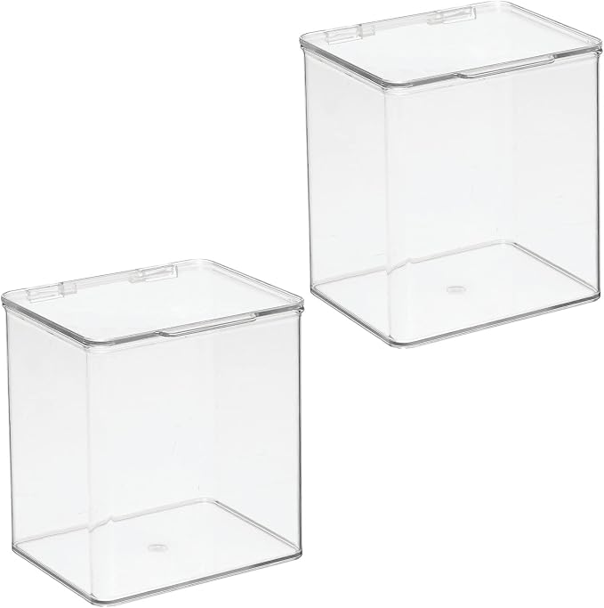 mDesign Kids Plastic Stackable Toy Storage Organizer Box Container - Image 9