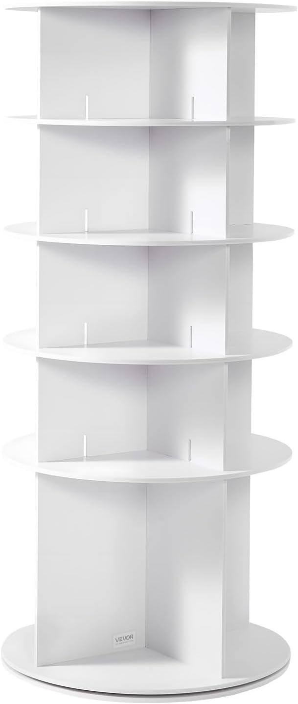 VEVOR 5 Tiers Rotating Shoe Rack Tower, 360° Spinning Shoe Rack, Revolving - Image 9