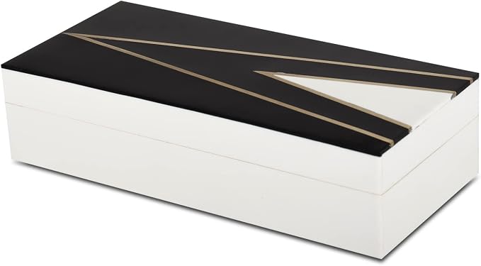 Handicrafts Home Black and White Decorative Storage Box - Image 9