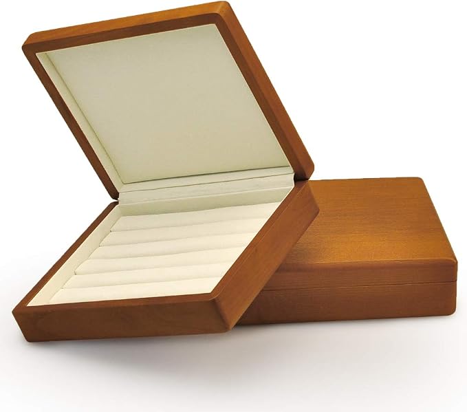 Oirlv Solid Wood Ring Jewelry Box Organizer Earrings Jewelry Drawer Organizer - Image 8