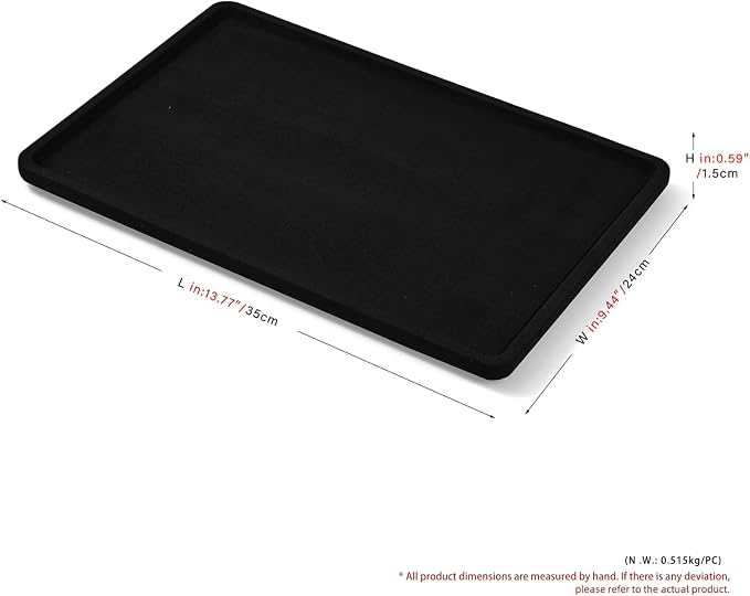 Microfiber Jewelry Display Flat Tray - Image 6