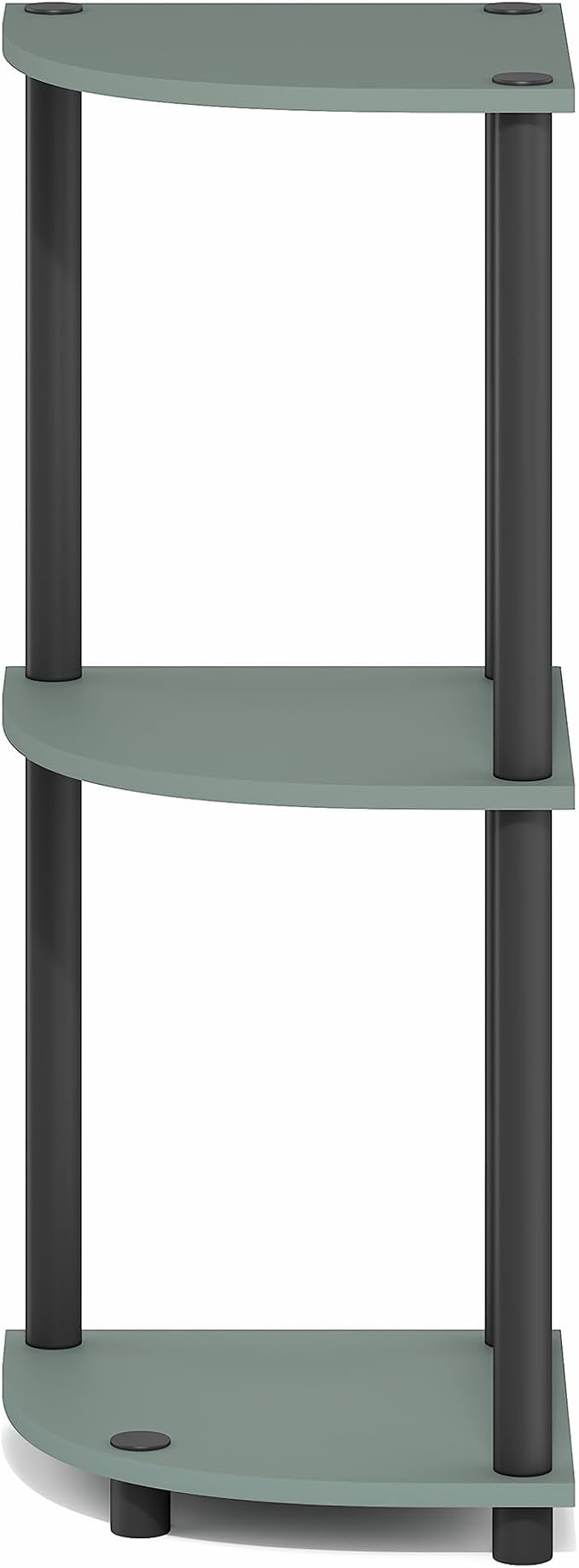 Furinno Turn-N-Tube Corner Shelf, 3-Tier Corner Bookshelf, Display Storage - Image 7