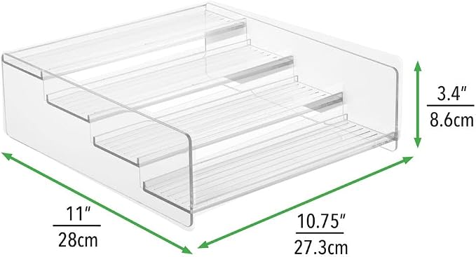 mDesign Plastic Bathroom Storage Organizer Shelf - Image 3