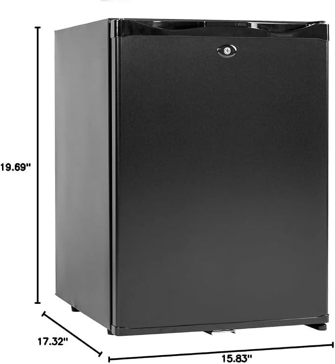 Smad Mini Fridge with Lock Compact Refrigerator - Image 9