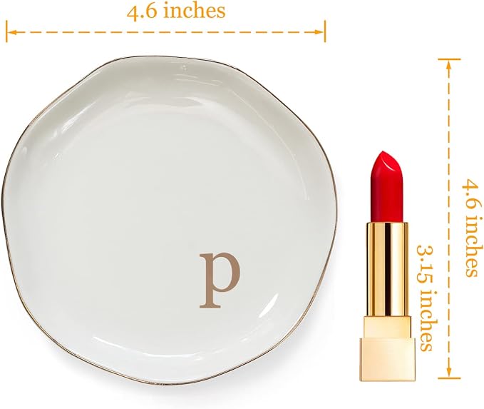 HOME SMILE Initials Ring Dish Jewery Tray - Image 5