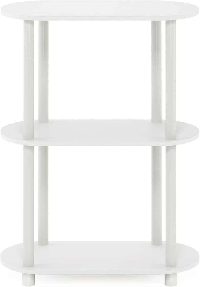 Furinno Turn-N-Tube No Tools 3-Tier Modern Oval Side Display Rack - Image 7