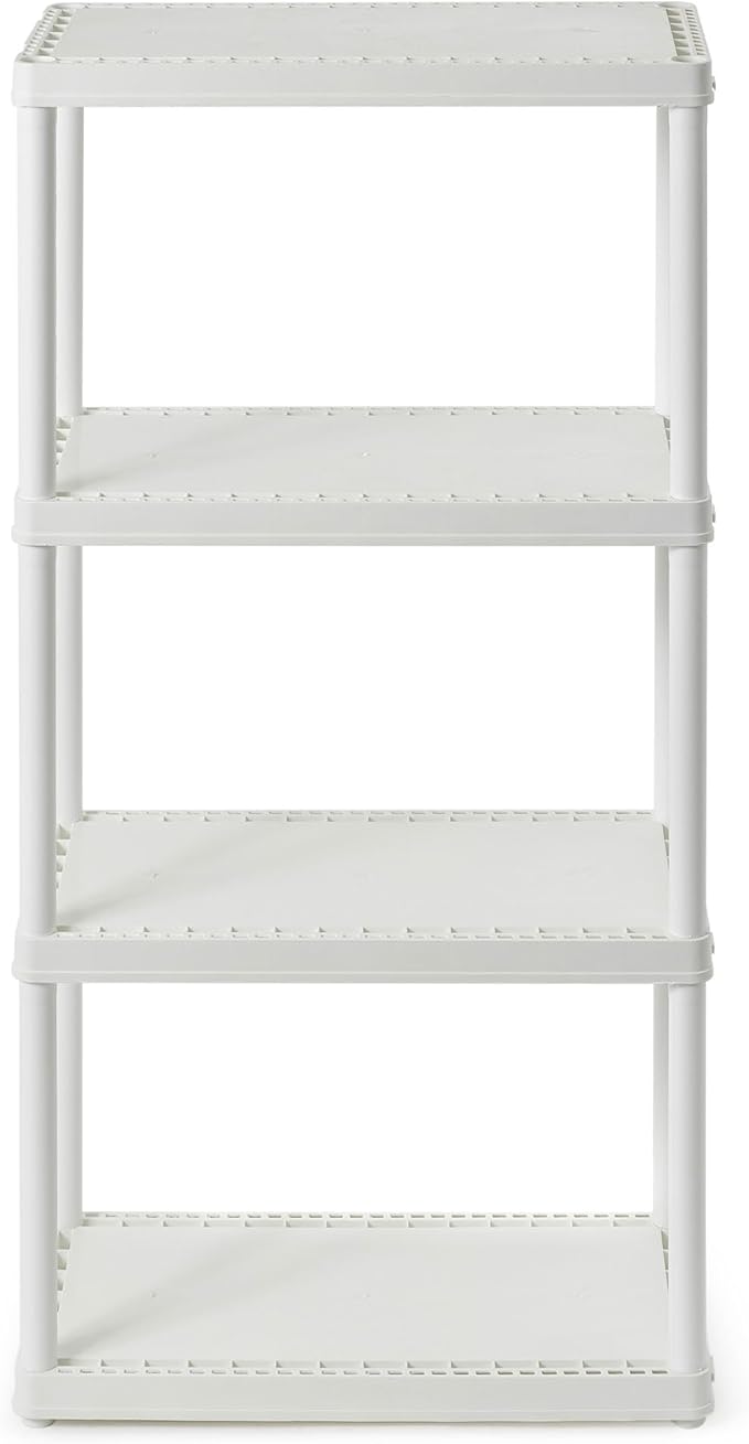 Gracious Living 4 Shelf Fixed Height Solid Light Duty Storage Unit 12 x 24 x 48 - Image 9