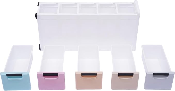 5 Drawers Slim Storage Cabinet, Rolling Narrow Cabinet - Image 9