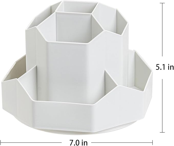 Pencil Pen Holder for Desk, 9 Slots 360 Degree Rotating Desk Organizer - Image 6