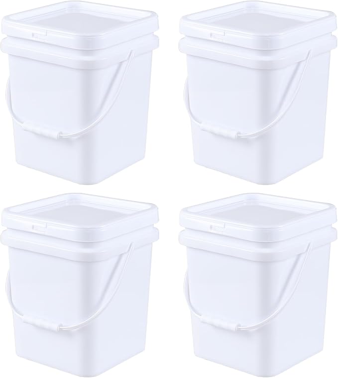Hespama 4.8 Gallon Square Food Storage Bucket - Image 7