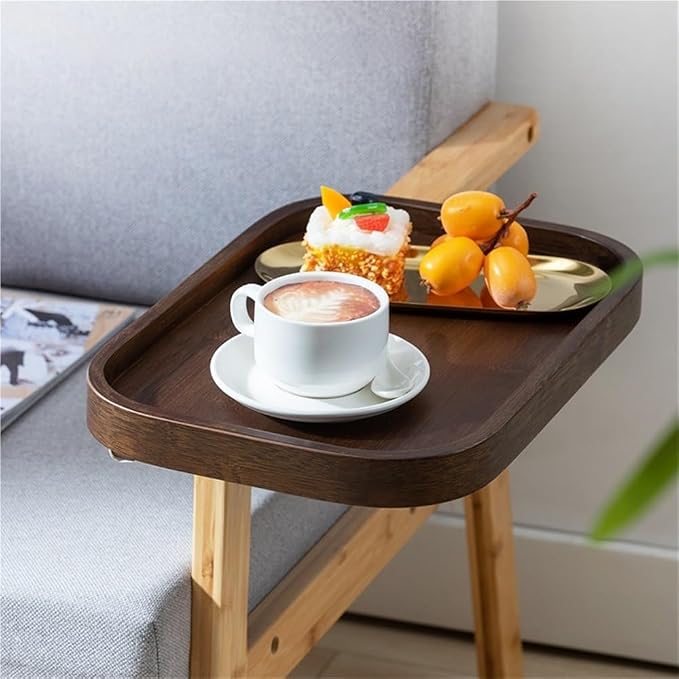 Bedside Caddy, Clip-on Wooden Bedside Shelf - Image 8
