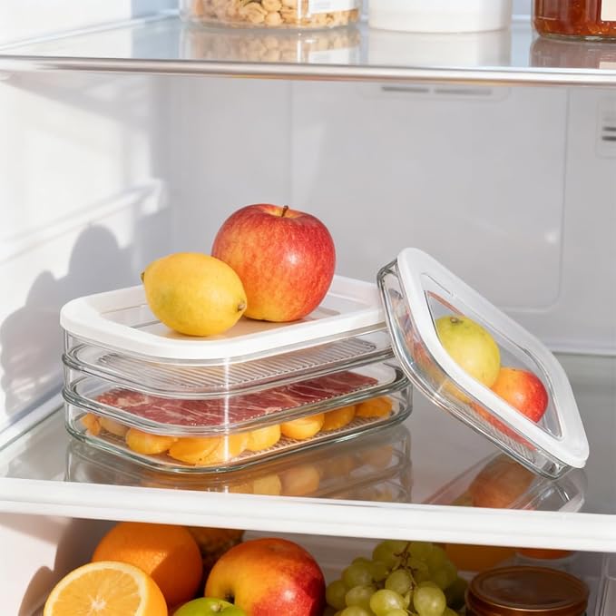 2 Pcs Deli Meat Container for Fridge, Stackable Food Storage Boxes - Image 7