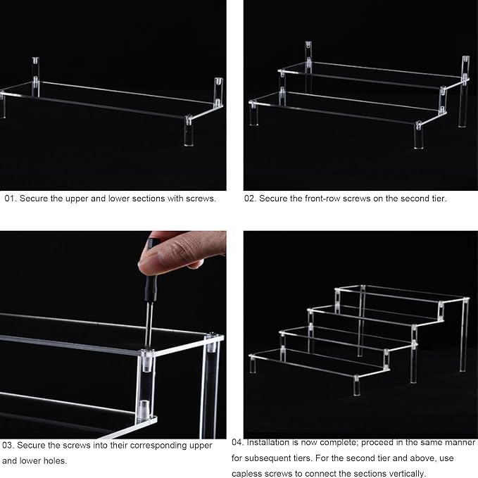 Clear Acrylic Tiered Display Stand - Image 8