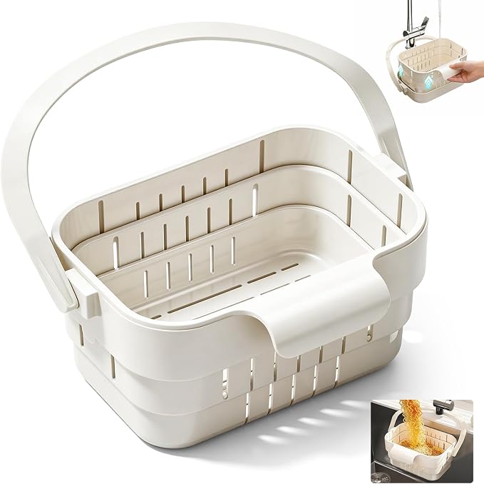 Foldable Hanging Kitchen Sink Drain Basket, 2026 Upgraded Foldable Kitchen Sink - Image 8