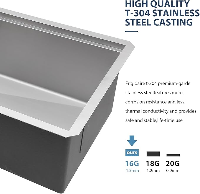 Lordear 30 Inch Undermount Kitchen Sink Workstation 16 Gauge Stainless Steel - Image 9