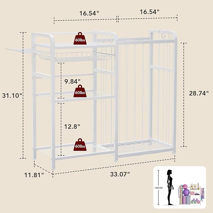 Garage Sports Equipment Organizer, Ball Storage - Image 8