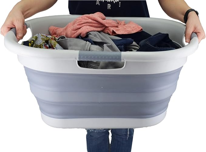 SAMMART 40L Collapsible Plastic Laundry Washing Tub - Image 7