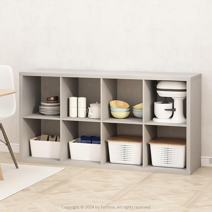 Furinno HERMITE Kitchen Island, 8-Cube Coffee Bar, Extra Thick Kitchen Storage - Image 6