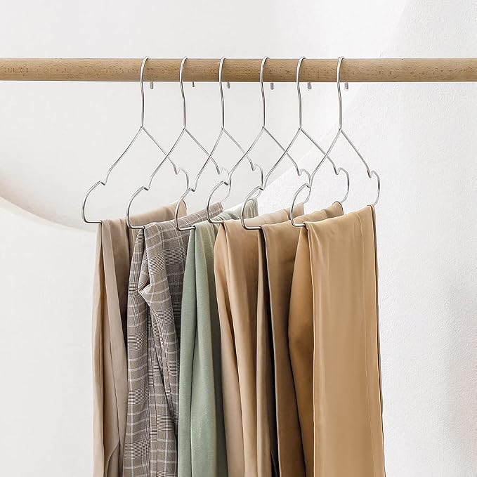 TIMMY 30 Pack Stainless Steel Wire Hangers, Heavy Duty 3.2mm Metal Coat Hangers - Image 7