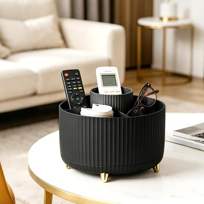 360°Rotating Makeup Brush Holder Organizer, Spinning Skincare Storage Carousel - Image 7