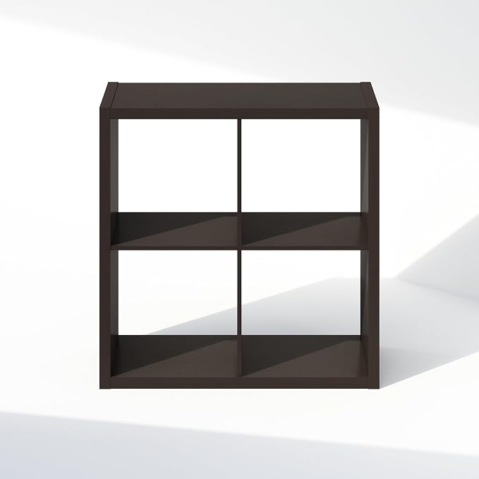 Furinno Cubic Extra Thick 4-Cube Closet Organizers and Storage, Dark Oak | 14.6 - Image 8