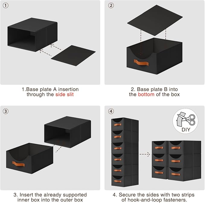 Homsorout Stackable Storage Drawers - Image 7