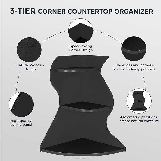 Bathroom Counter Organizer, Corner Bathroom Counter Organizer, Vanity Organizers - Image 7