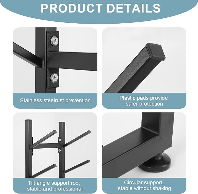 BiJun Skateboard Racks Floor Stand, 4-Layer Skateboard Holder, Snowboard - Image 7