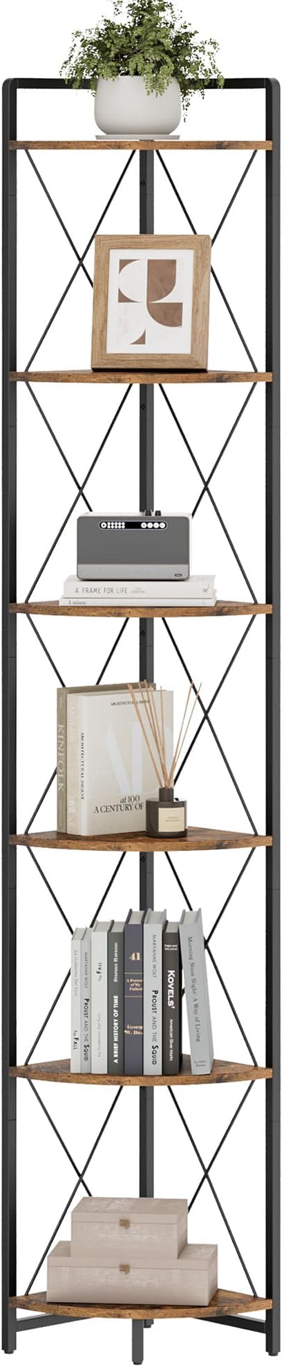 6 Tier Corner Shelf Stand, Metal Corner Shelf, Plant Stand Display Shelf - Image 9