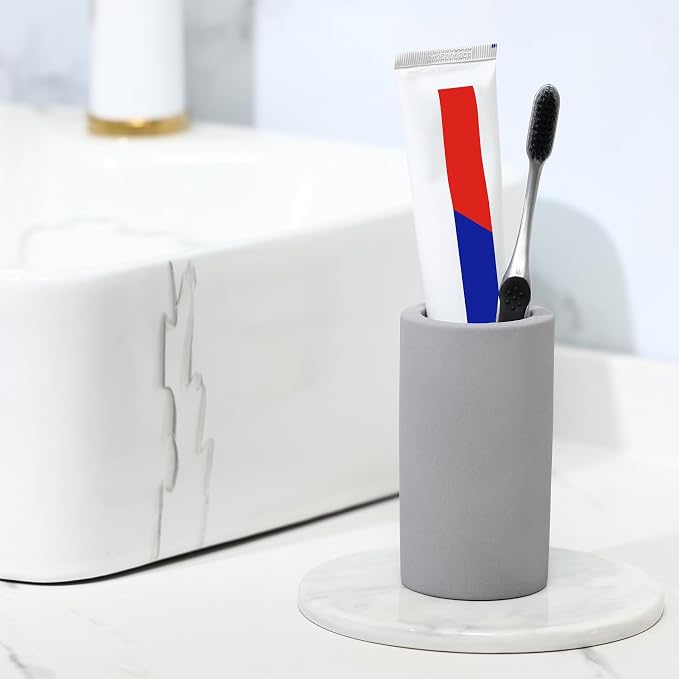 Diatomite Toothbrush Holder for Bathroom Sink, Countertop Organizer, Quick Dry - Image 9