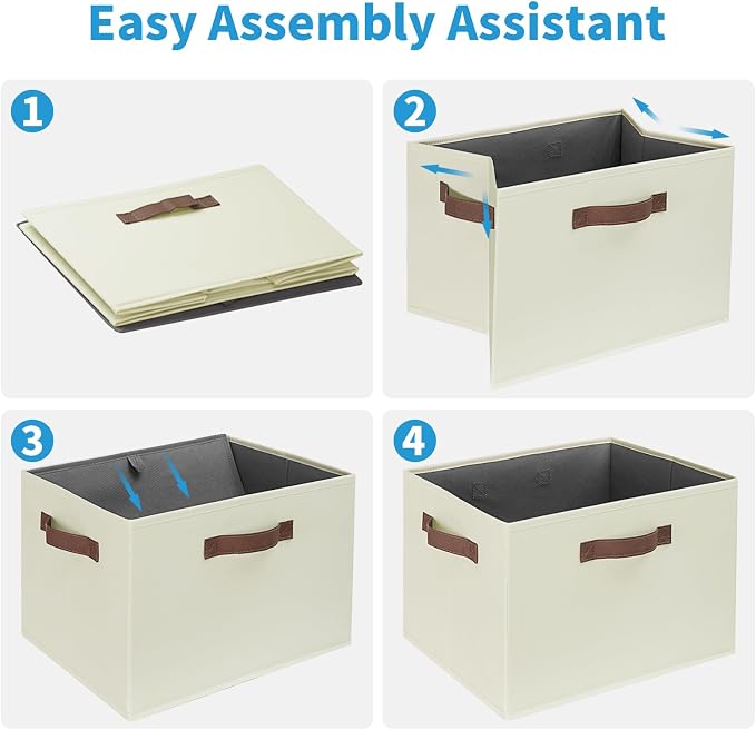 GhvyenntteS Large Fabric Storage Bins - Image 9