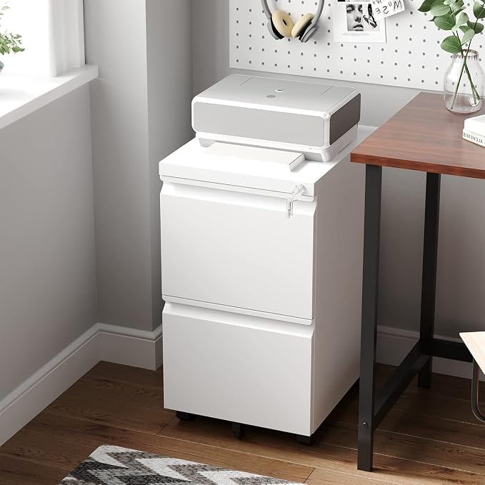 Letaya 2 Drawer Mobile File Cabinet - Image 9