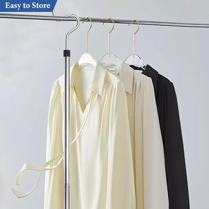 Clothes Hook Pole, Clothes Hanger Reaching Hook - Image 9
