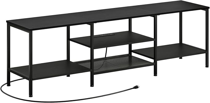 HOOBRO TV Stand with Power Outlets to 75 Inches, TV Console Table with Open - Image 9