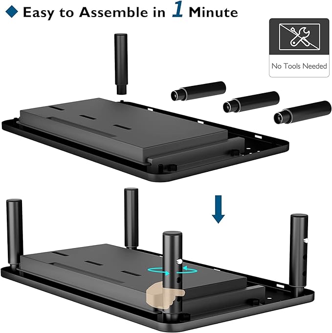 BONTEC 2 Pack Adjustable Monitor Stand Riser - Image 7