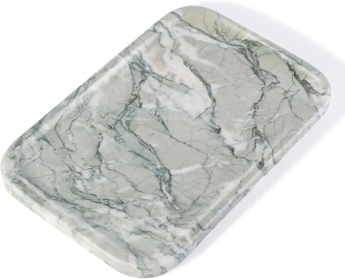 Vanity Tray, Marble Bathroom Tray Countertop, Decorative Dresser Organizer - Image 9