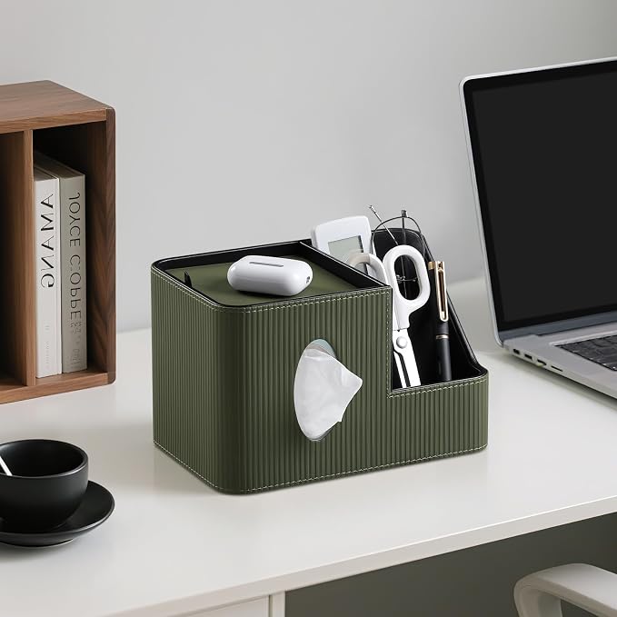 PU Leather Square Tissue Box Cover - Image 7