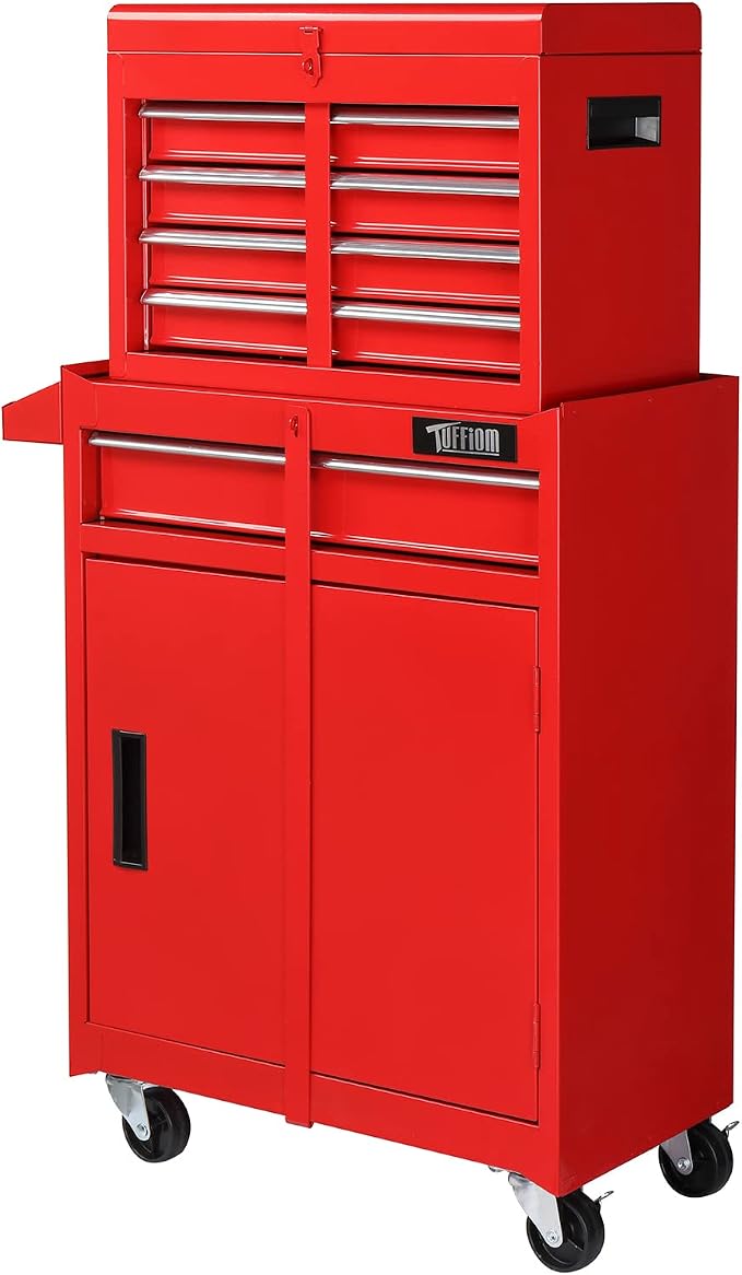 TUFFIOM 5-Drawer Rolling Tool Chest, Tool Storage Cabinet w/Drawers, Lockable - Image 10
