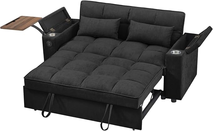 hansones 65'' 3-in-1 Folding Convertible Sofa Bed, Pullout Sofa, Modern - Image 6