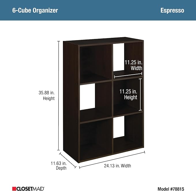 ClosetMaid 78815 Cubeicals Organizer, 6-Cube - Image 3