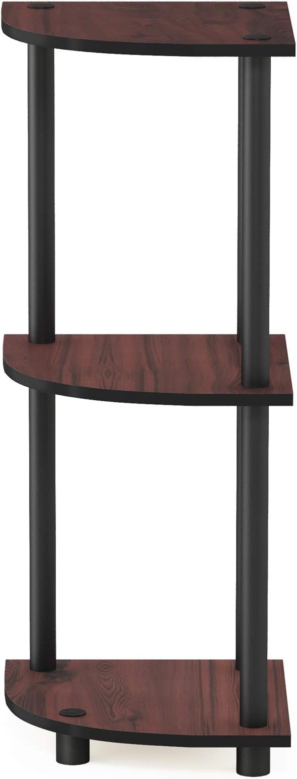 Furinno TURN-N-TUBE Corner Shelf, 3-Tier Corner Bookshelf, Display Storage - Image 7