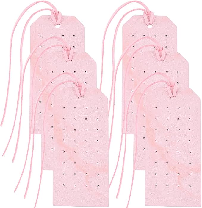 6PCS PU Leather Earring Stud Holders - Image 7