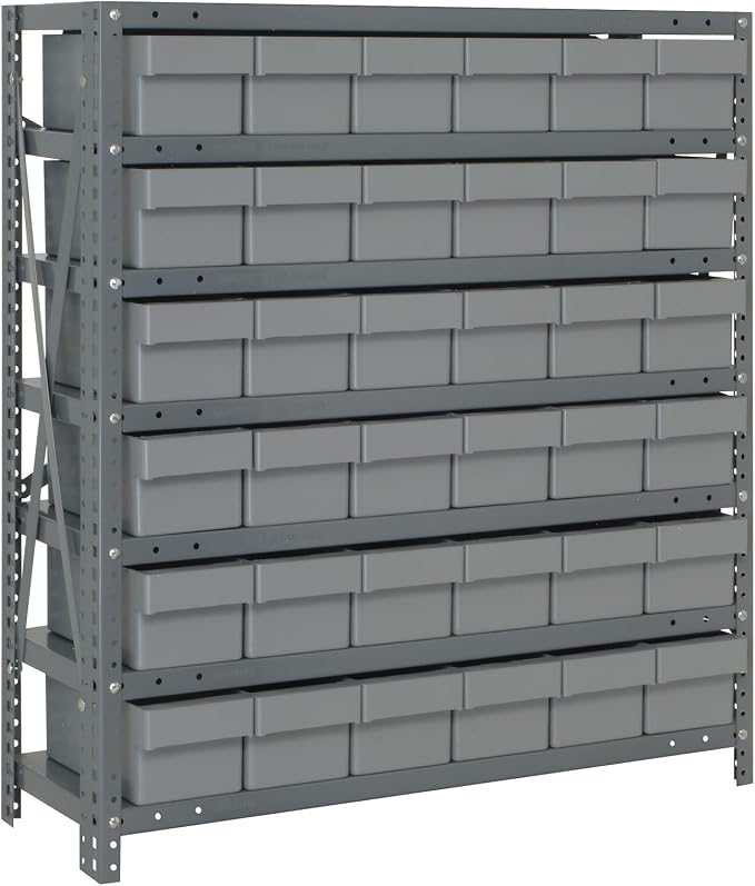 Quantum Storage Systems 2439-603GY Solid Heavy Duty 7 Shelves 36 Super Tuff by QuantumStorageSystems