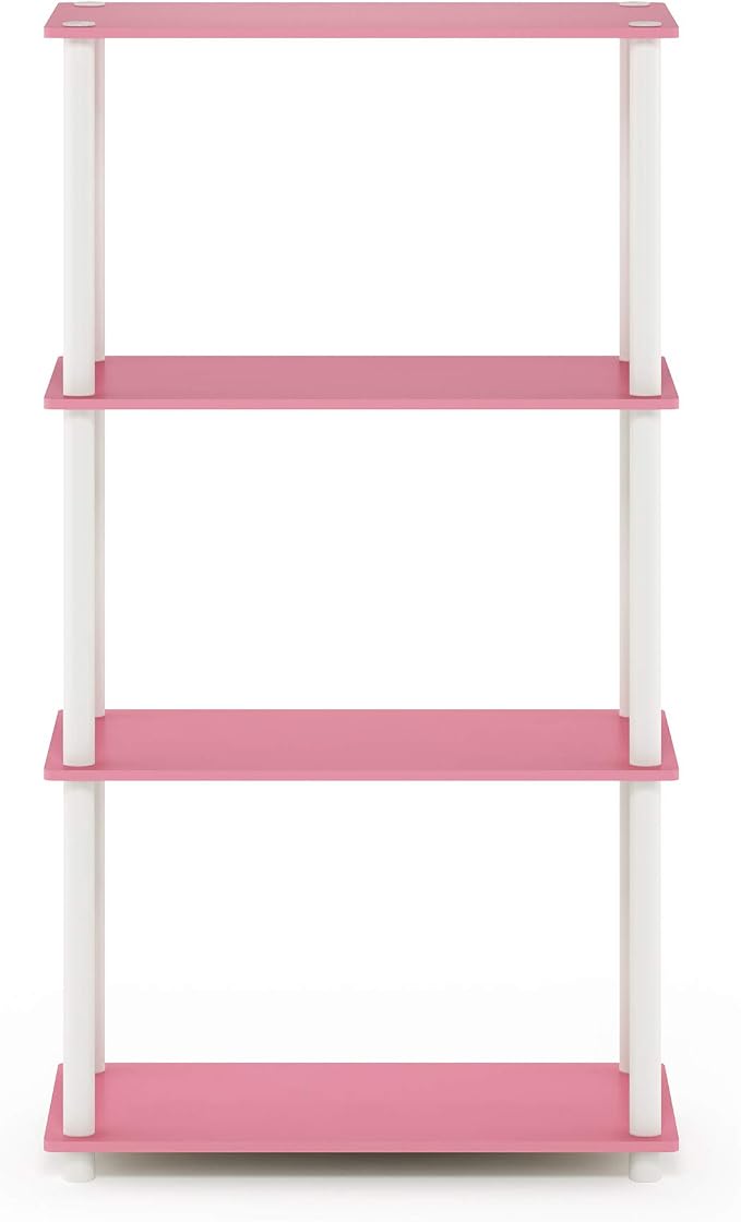 Furinno Turn-N-Tube 4-Tier Multipurpose Shelf Display Rack, Round Tubes - Image 8